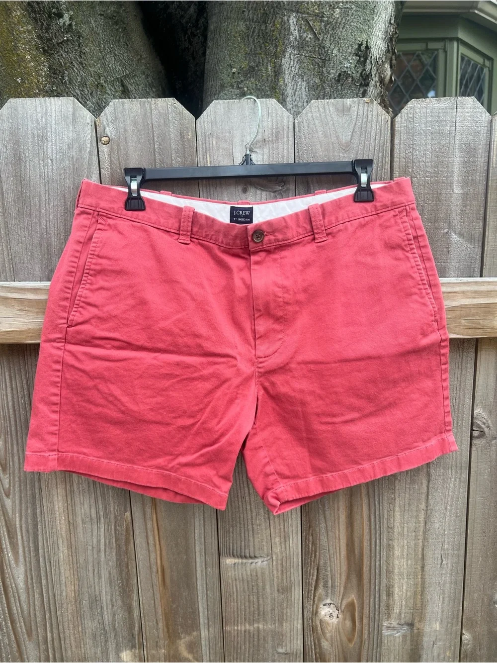 J.Crew Men's Chino Shorts Coral Red 7